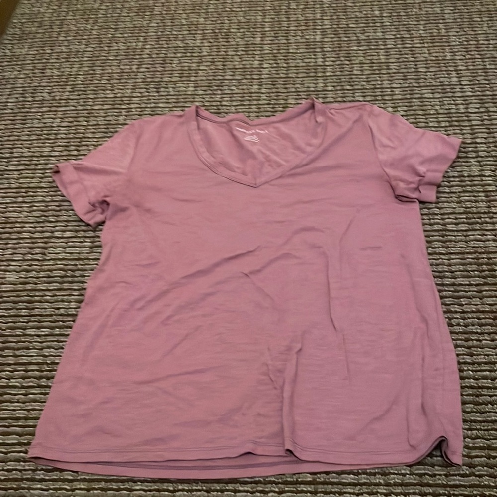 American Eagle Cuffed Sleeve Tee